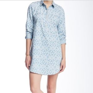 ☘️ Lucky Brand Blue Pattern Dress style 7wp4024